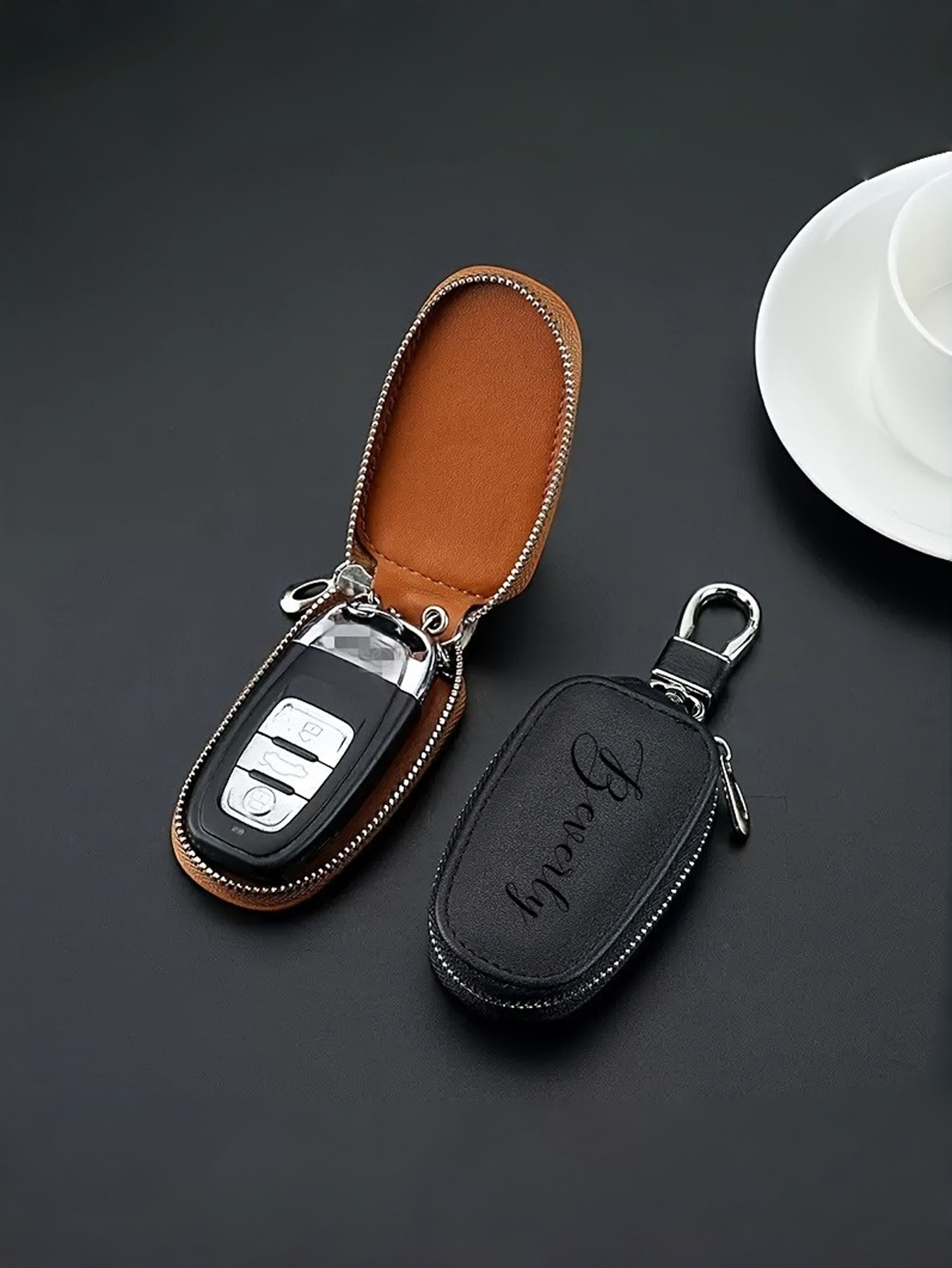 Custom Zipper Design Key Organizer - Ideal for Car, Home, and Office Keys